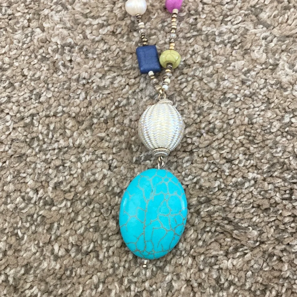 Chico's Multicolor Beaded Necklace - Picture 3 of 4
